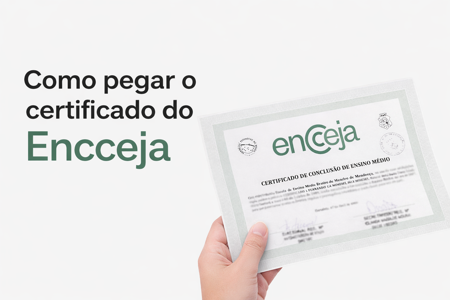 Como pegar o Certificado do Encceja em 2026